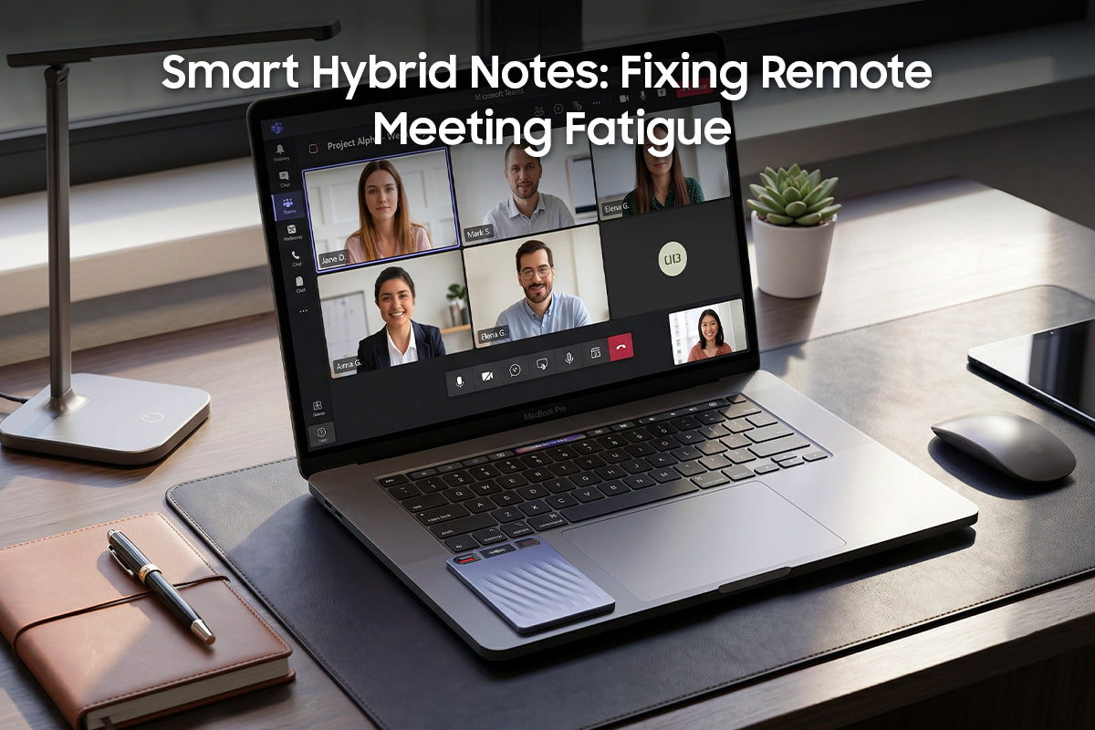 Remote Online Meeting Recording &amp; Transcription With AI Card: Redefining the WFH Workspace
