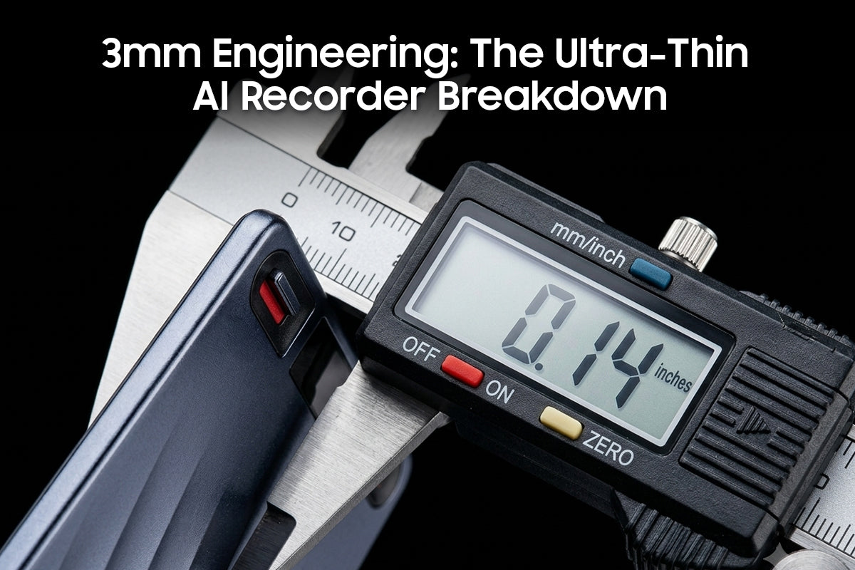 The Aesthetics of Workplace De-Burdening: Why This 3mm Magnetic AI Recording Card Is Now an Essential for Business Travel?